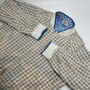 SCOTCH & SODA Seersucker Printed Reversible Bomber Jacket, SMALL